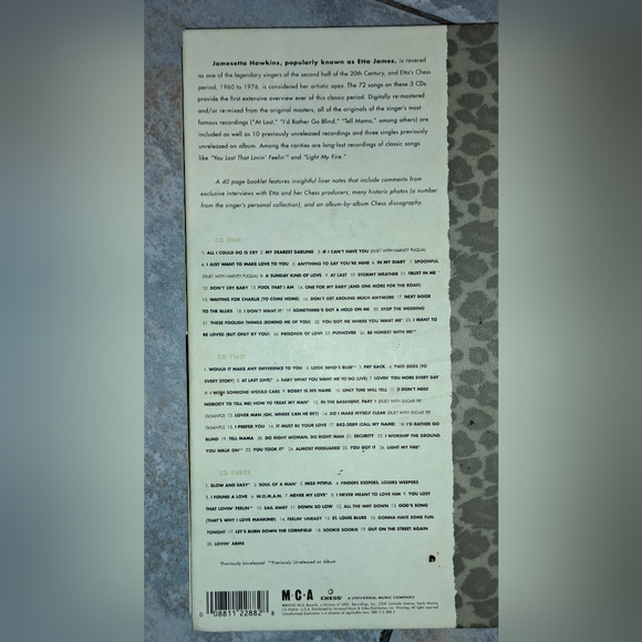 Etta James CD Chess Box - Picture 3 of 4